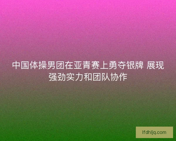 中国体操男团在亚青赛上勇夺银牌 展现强劲实力和团队协作