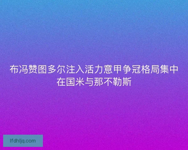 布冯赞图多尔注入活力意甲争冠格局集中在国米与那不勒斯